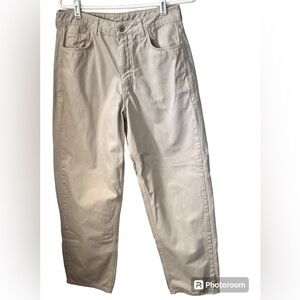 Collision x004 Dad Cream Colored Jeans Sz 32 X 34